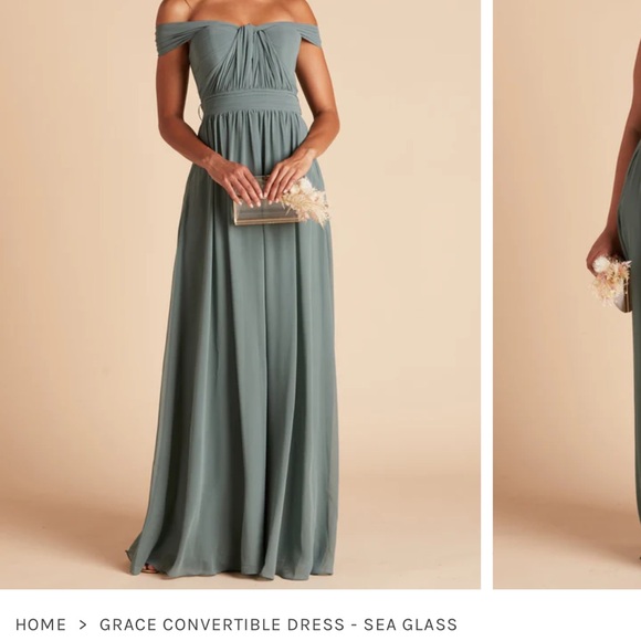 Birdy Grey / Grace Convertible Dress (with split) / Sea Glass / Large - Picture 1 of 11